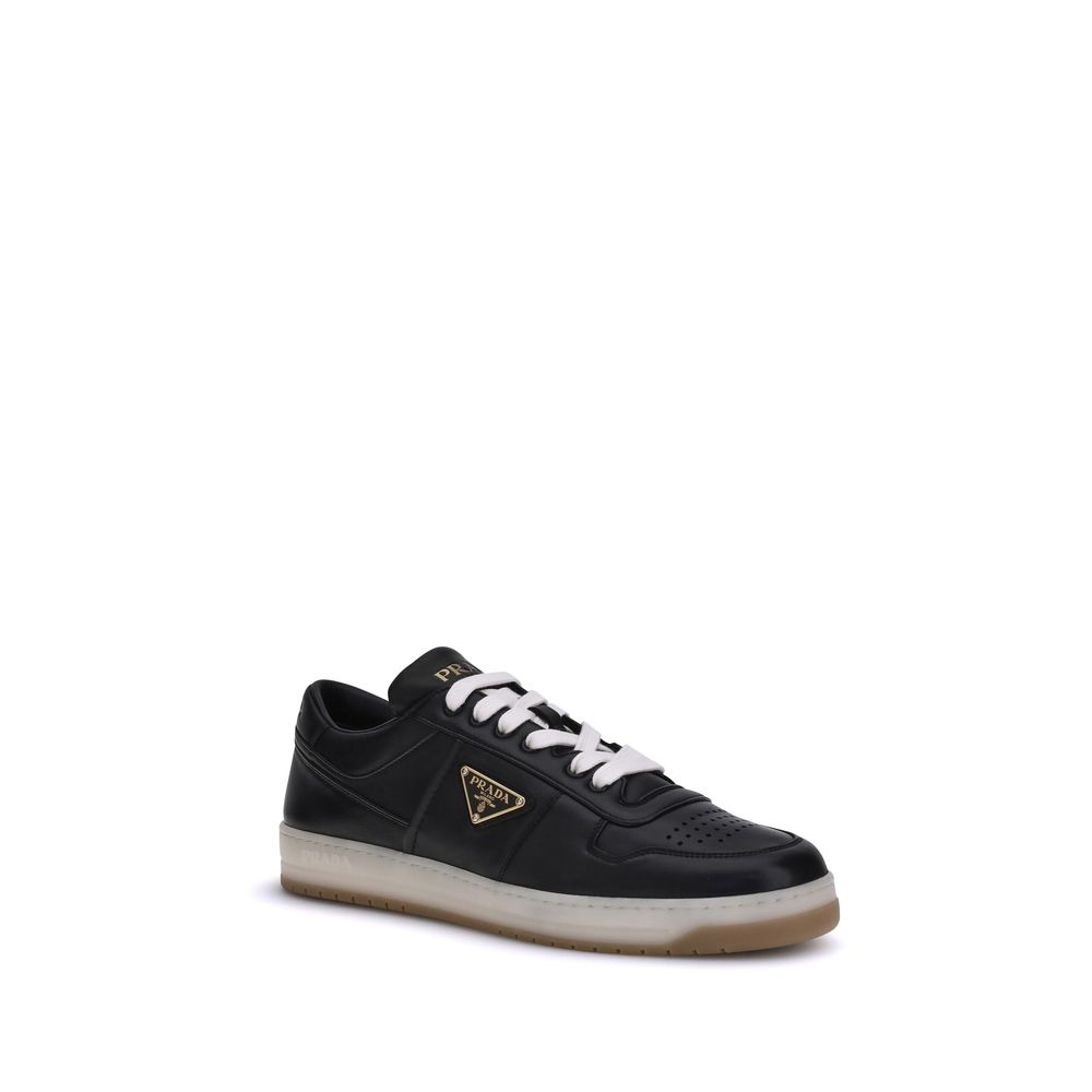 Black Calf Leather Bos Taurus Low Top Sneakers