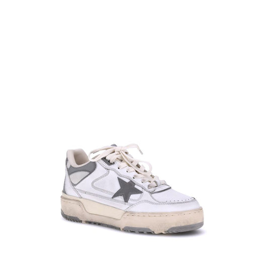 White Rubber Low Top Sneakers