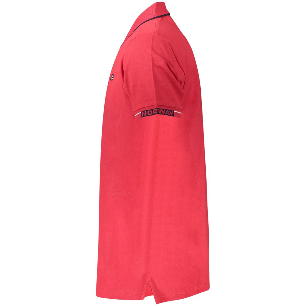 Rosso Cotone Uomo Polo