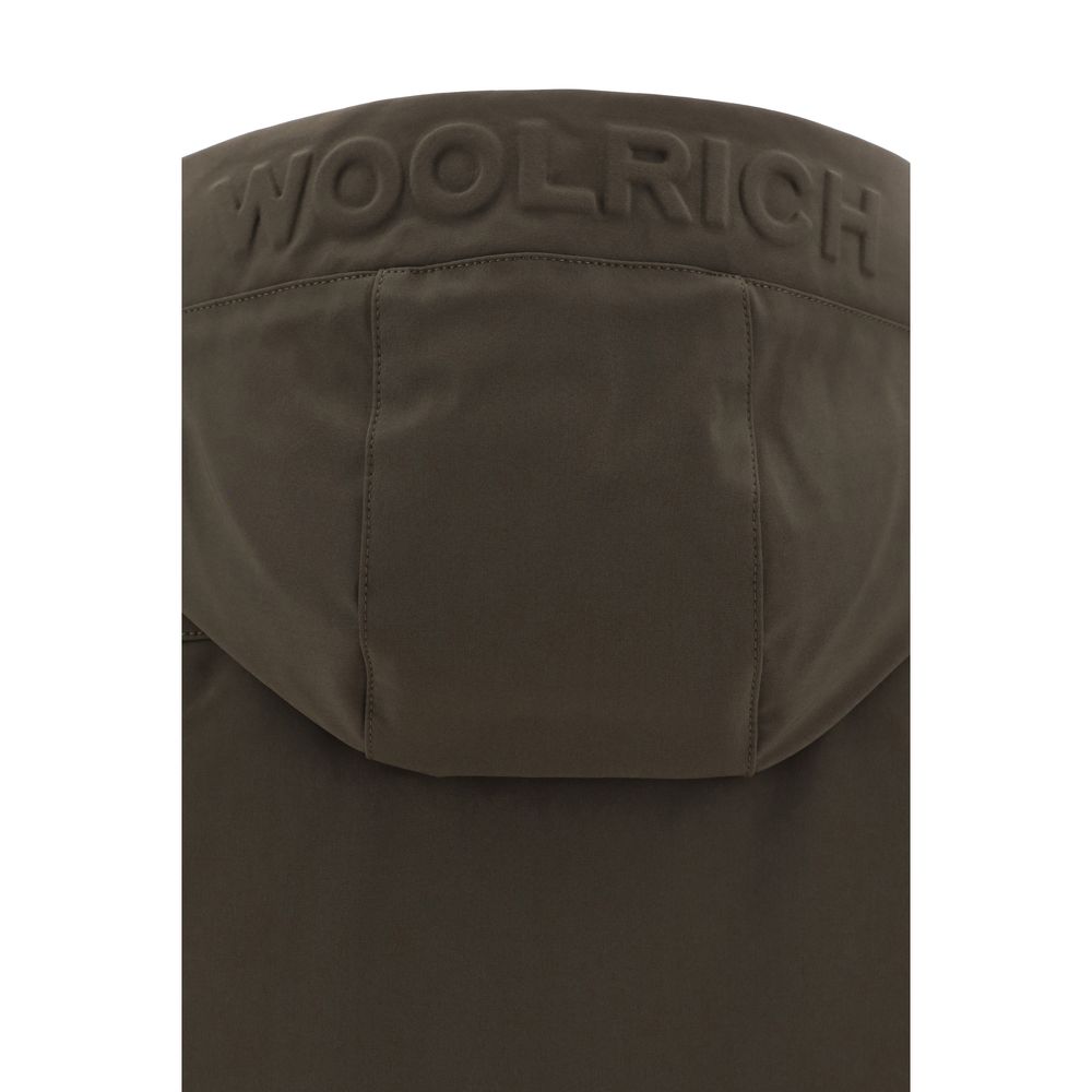 Green Polyester Shell Jacket