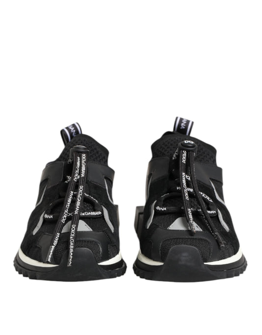 Black White Logo Sorrento Sneakers Shoes