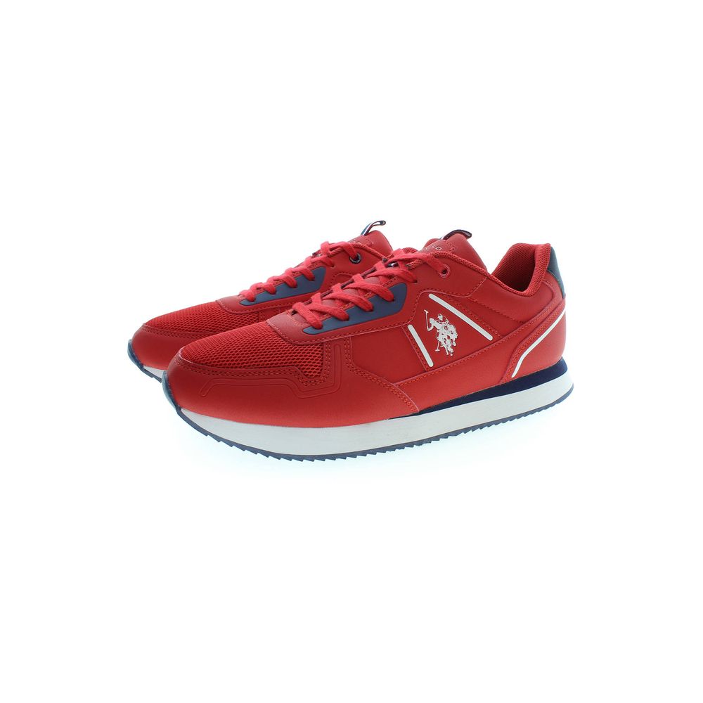 Red Polyester Sneaker