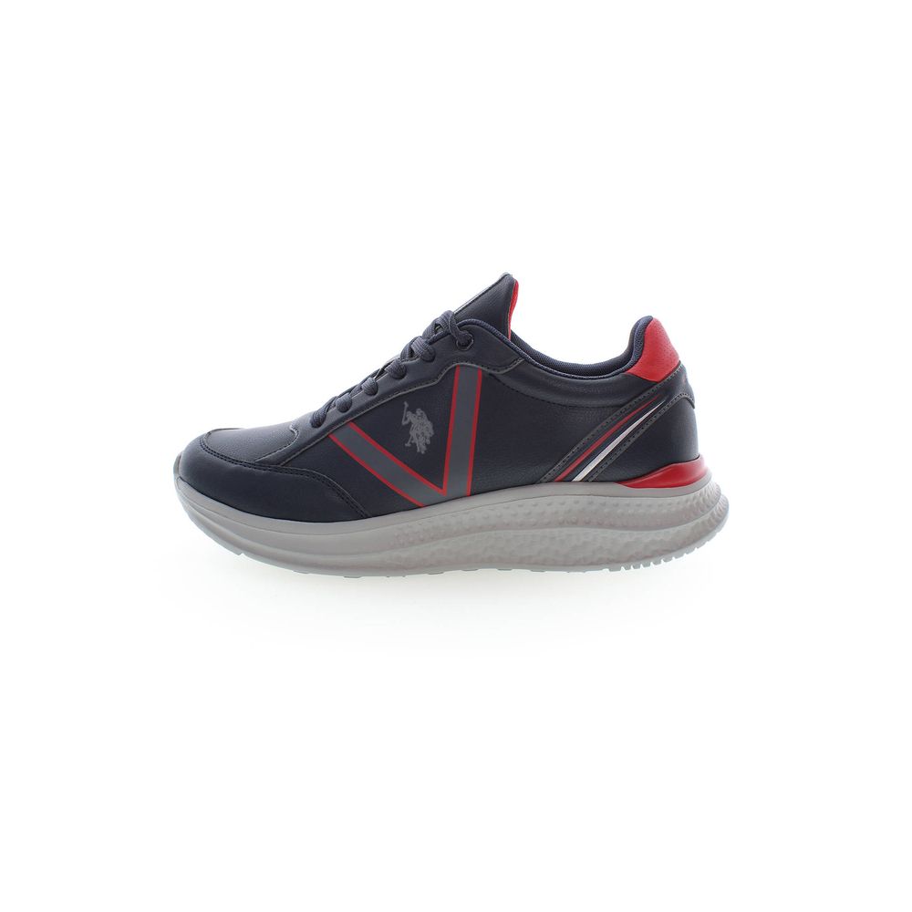 Blue Polyester Sneaker