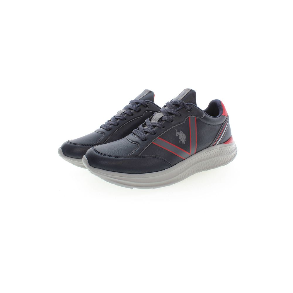 Blue Polyester Sneaker