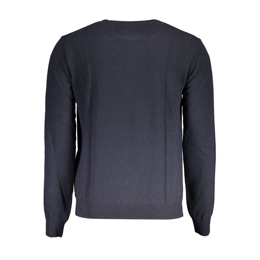 Blue Polyamide Men Sweater