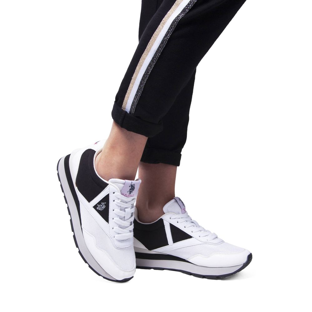 Bianco Polyurethane Women Sneaker