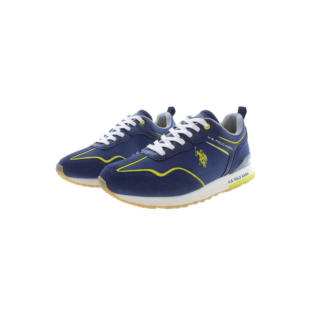 Blue Polyester Sneaker