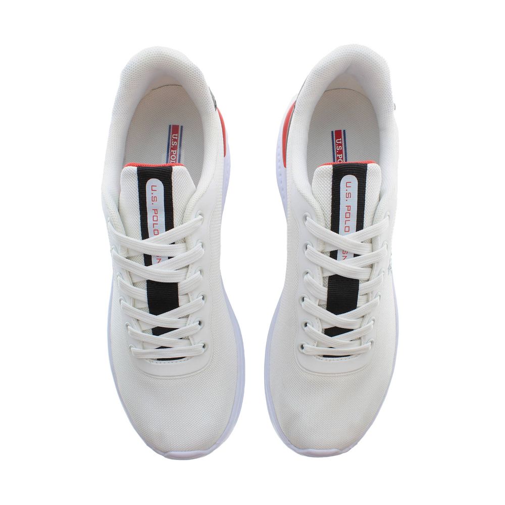 White Polyester Sneaker
