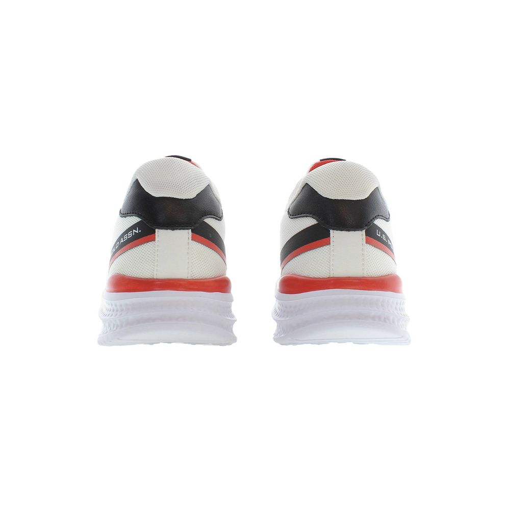 White Polyester Sneaker