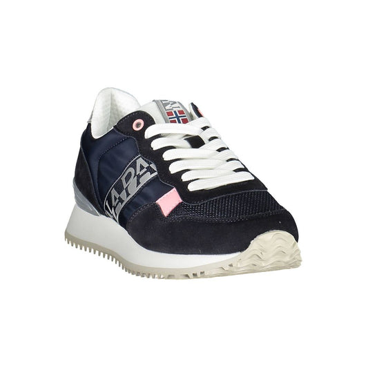 Blue Polyurethane Women Sneaker