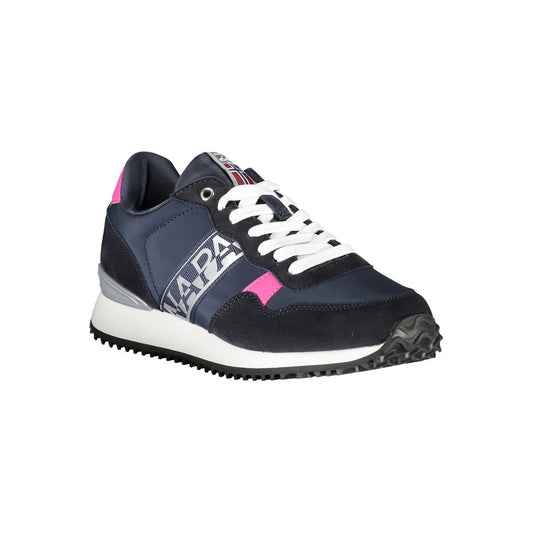 Blue Polyester Women Sneaker