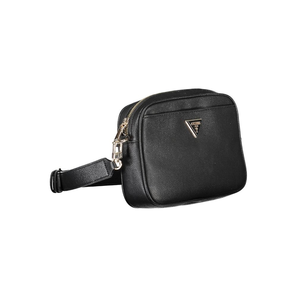 Black Polyethylene Shoulder Bag
