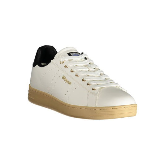 Bianco Polyurethane Men Sneaker