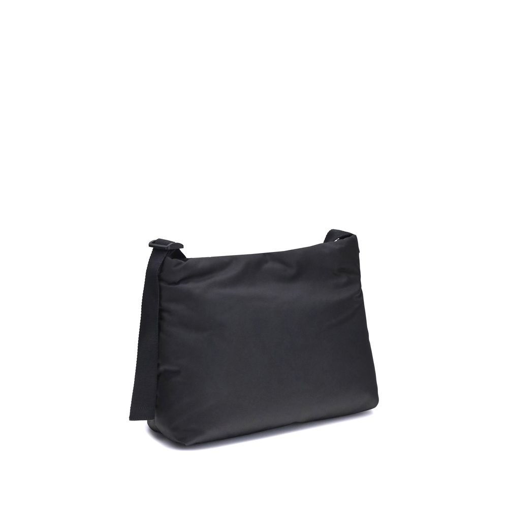 Black Fabric Shoulder Bag