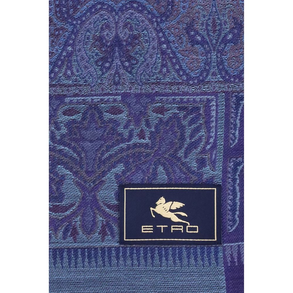 jacquard wool and silk Scarf