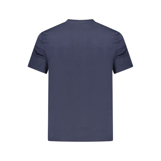 Blue Cotton Men's T-Shirt