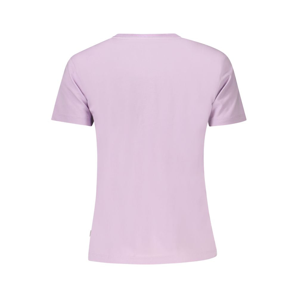 Purple Cotton Women T-Shirt
