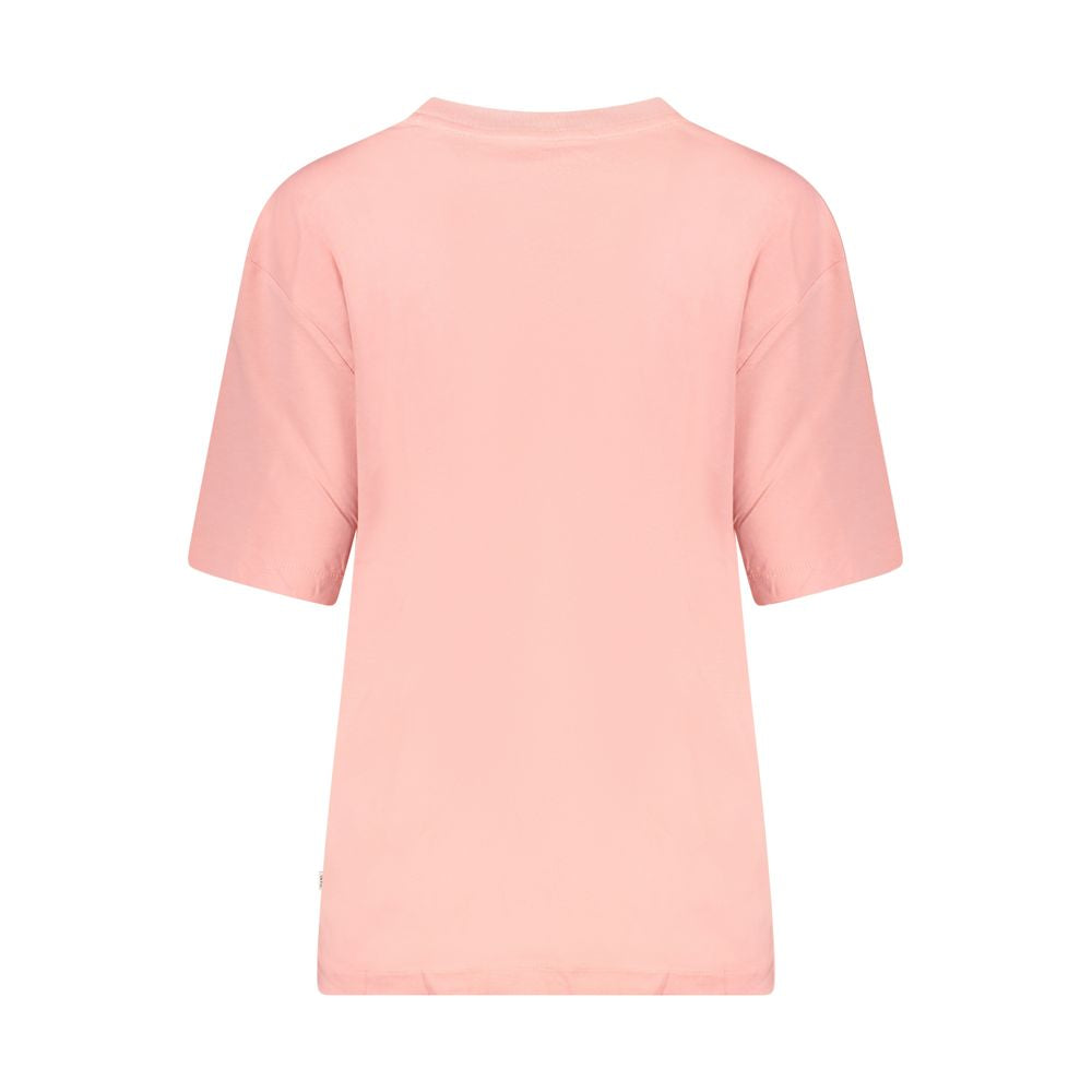 Pink Cotton Women T-Shirt
