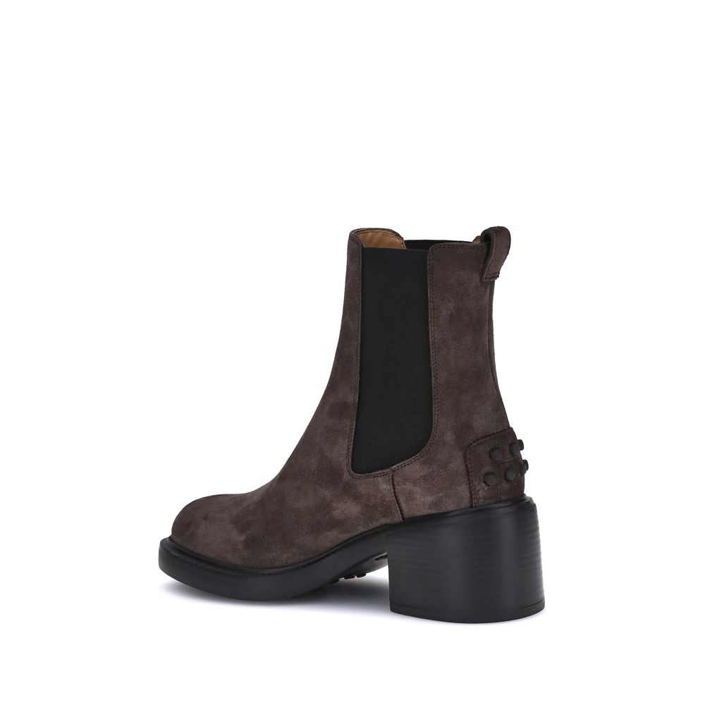 Brown Calf Leather Bos Taurus Ankle Boots