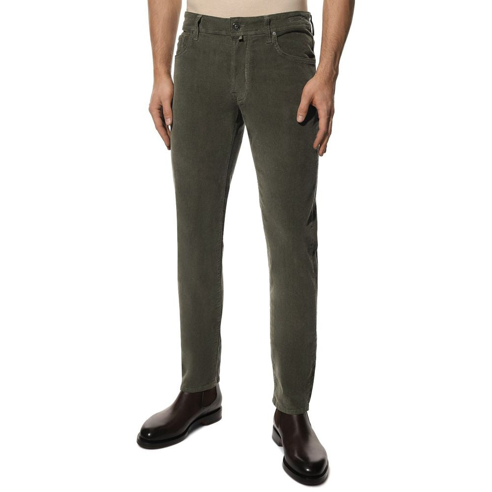 Gray Cotton Jeans & Pant