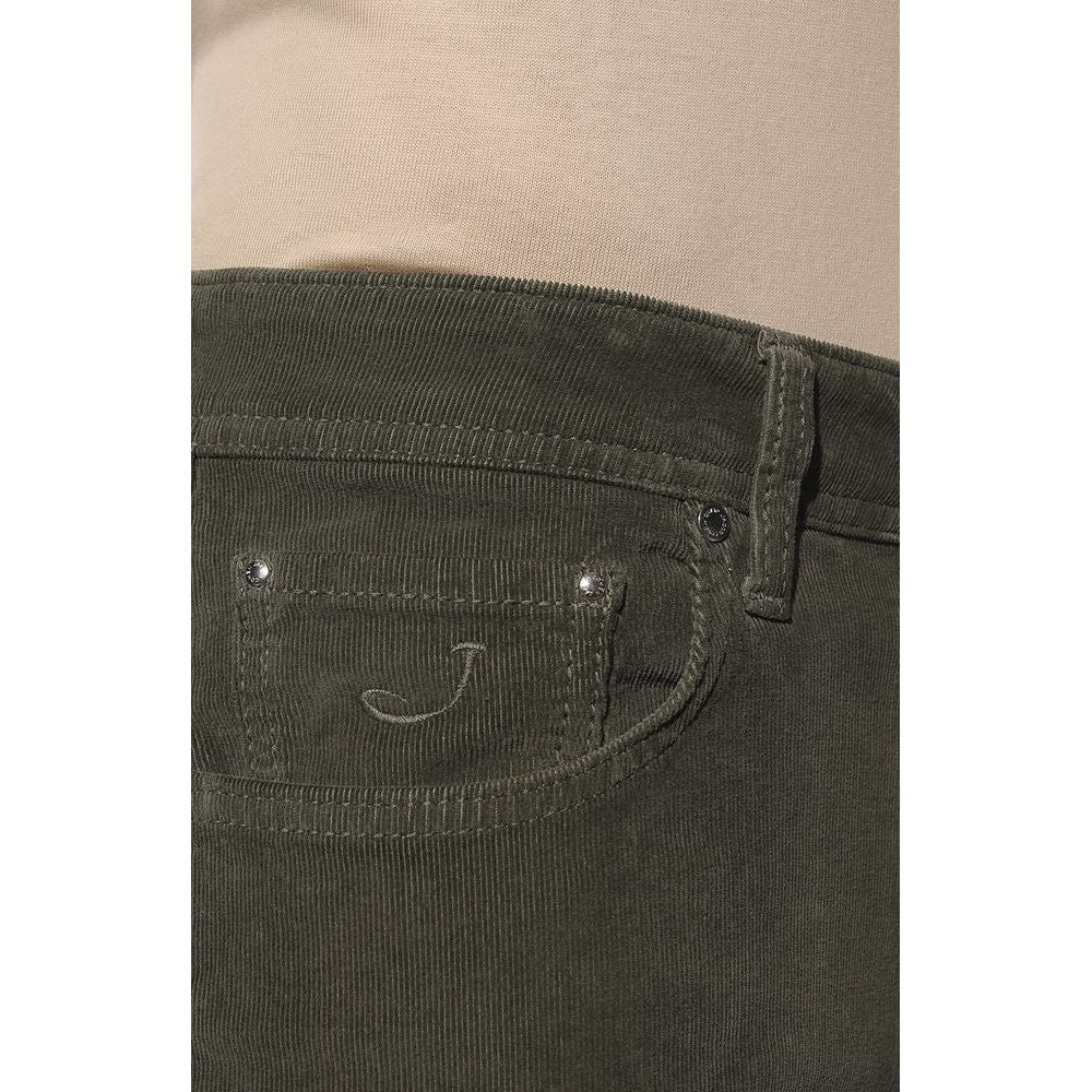 Gray Cotton Jeans & Pant