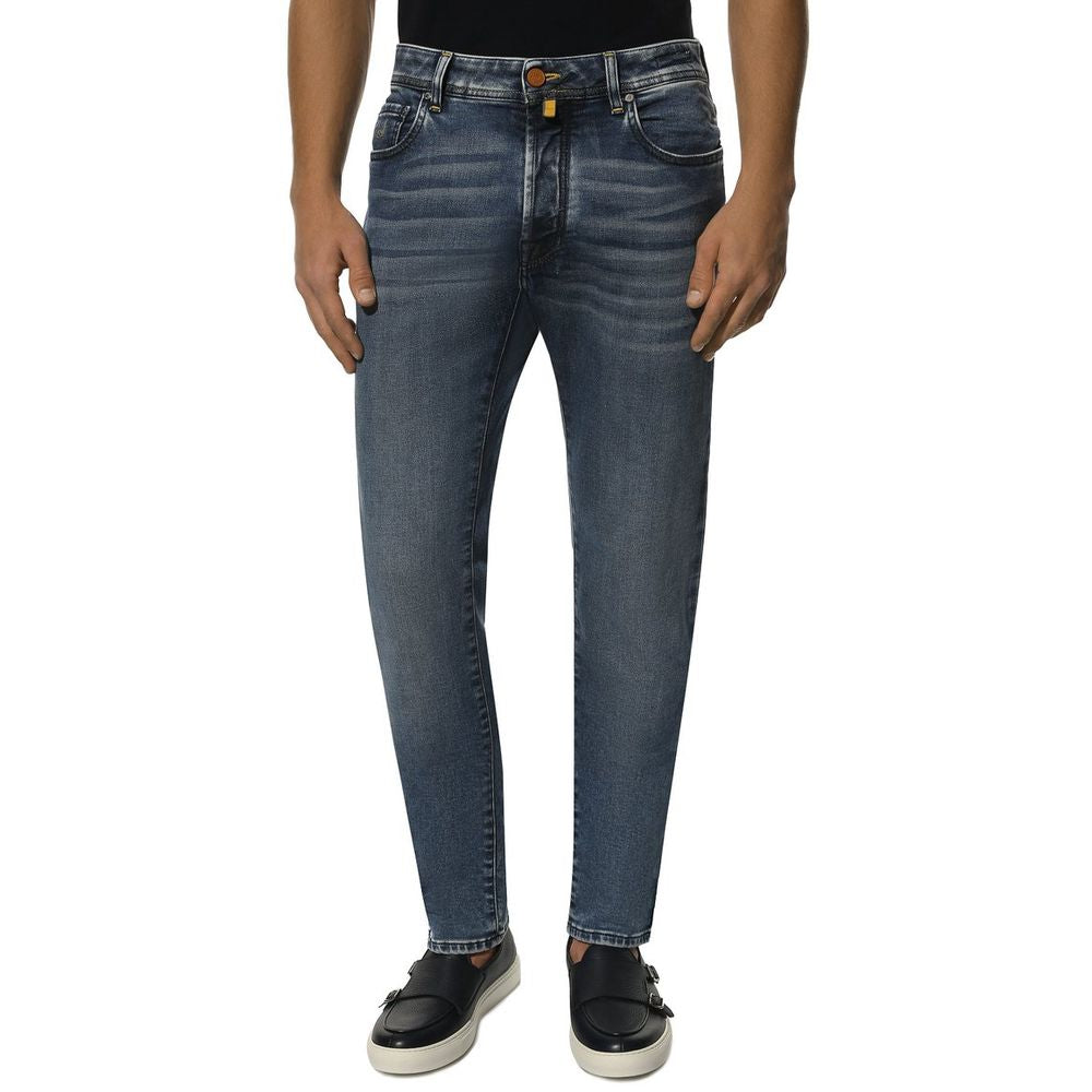 Blue Cotton Jeans & Pant