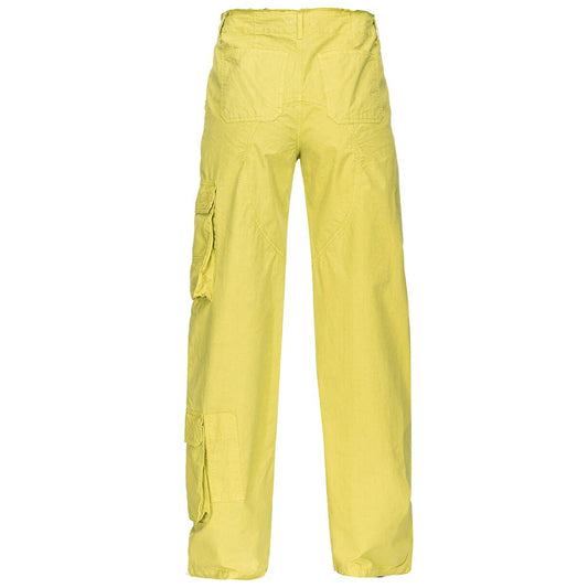 Green Cotton Women Cargo Pant