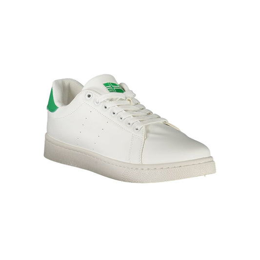 White Polyurethane Men's Sneaker
