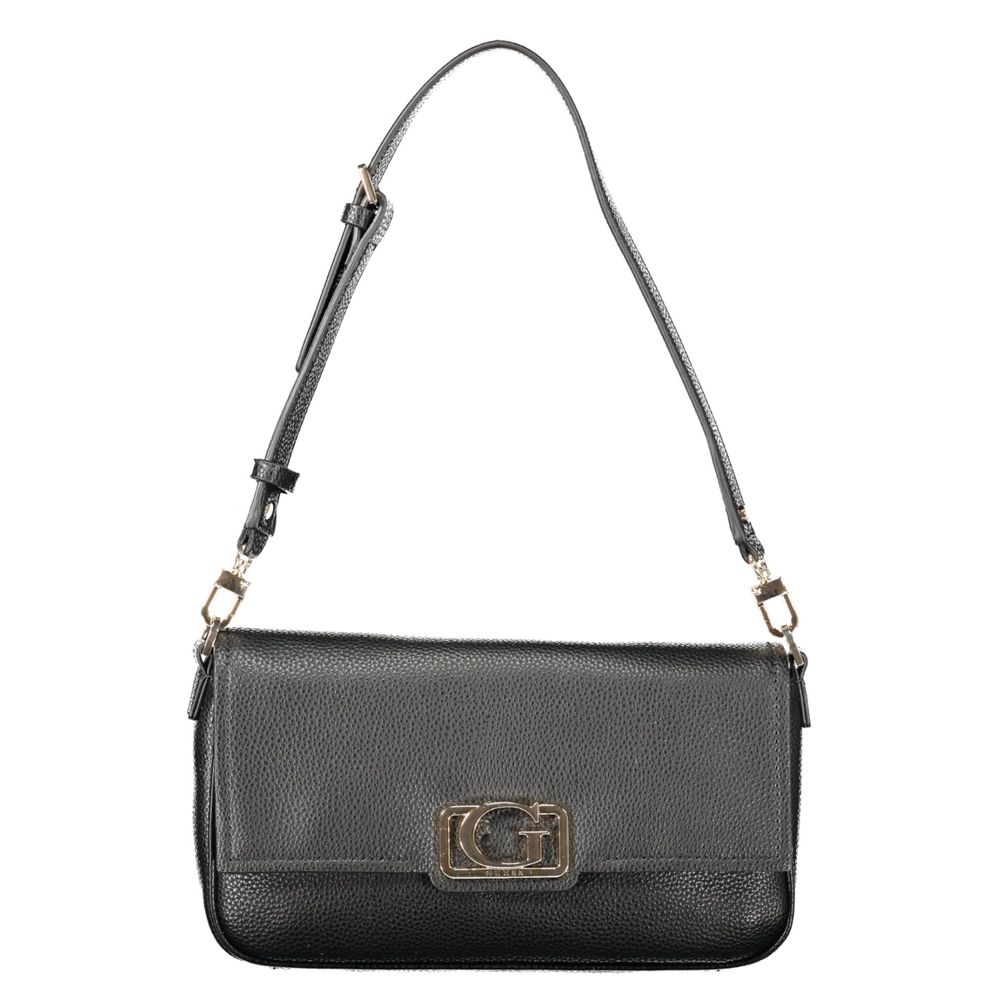 Black Polyethylene Women Handbag