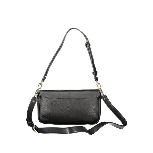 Black Polyethylene Women Handbag