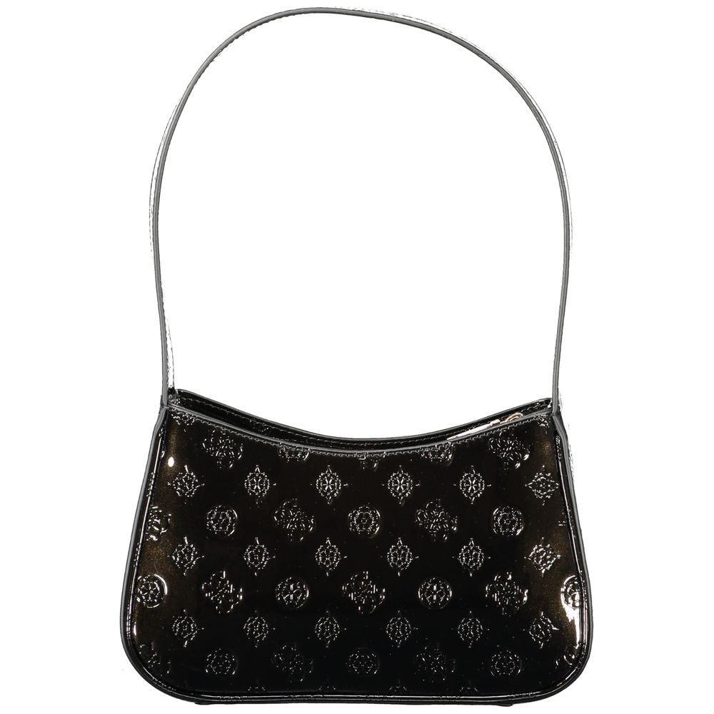 Black Polyethylene Women Handbag
