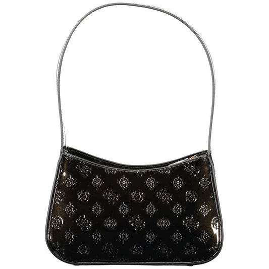 Black Polyethylene Women Handbag