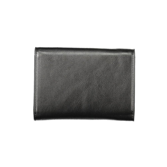 Nero Polyurethane Woman Wallet