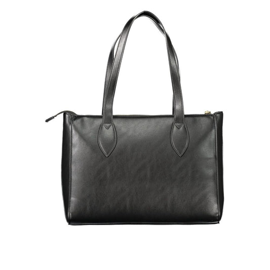Black Polyurethane Women's Bag