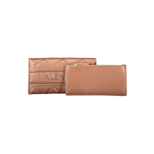 Marrone Polyurethane Women Wallet