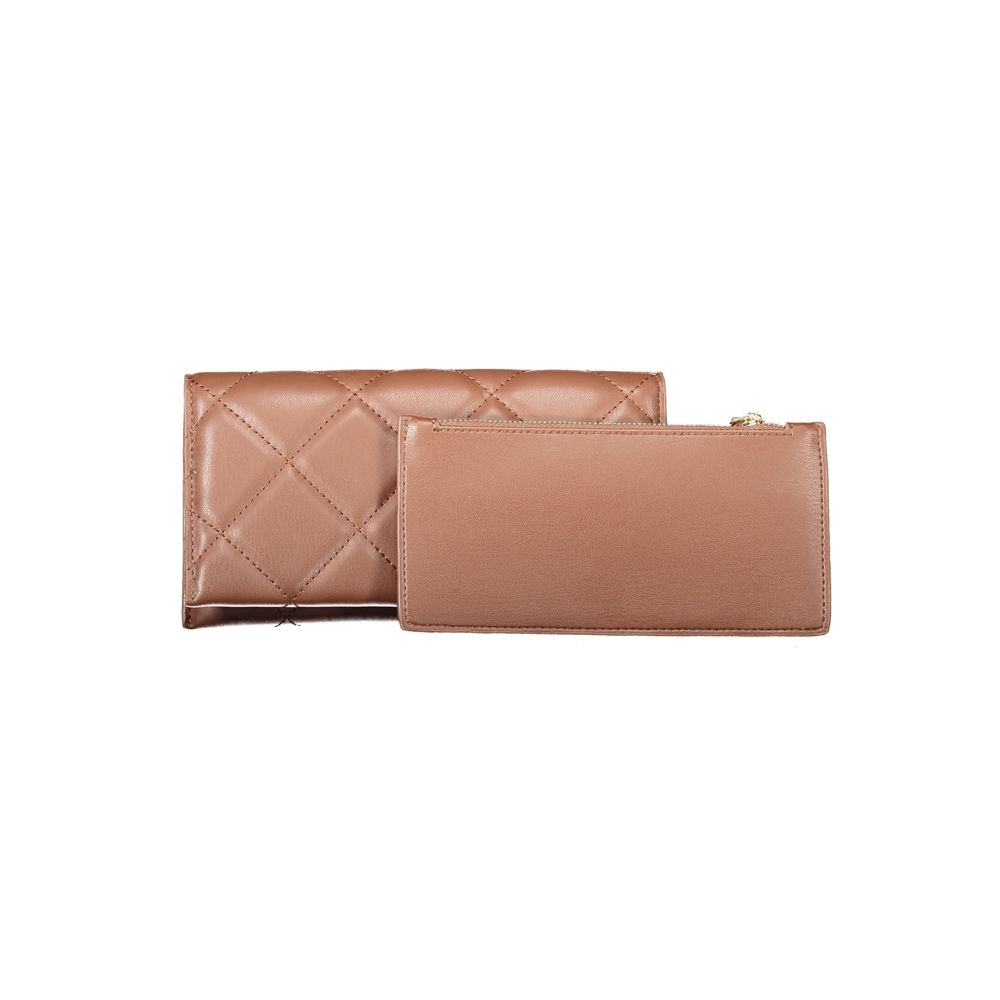 Marrone Polyurethane Women Wallet