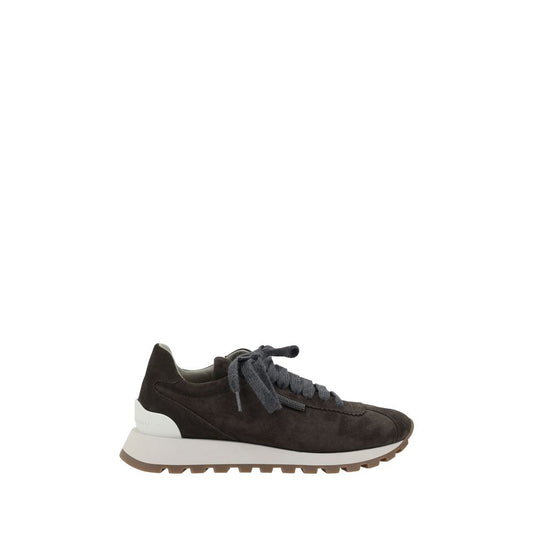Black Rubber Platform Sneakers