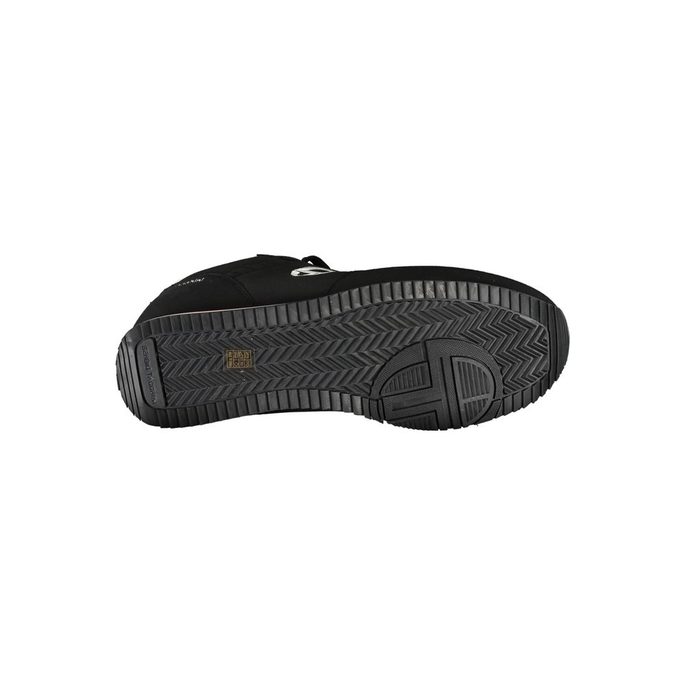 Black Polyester Sneaker