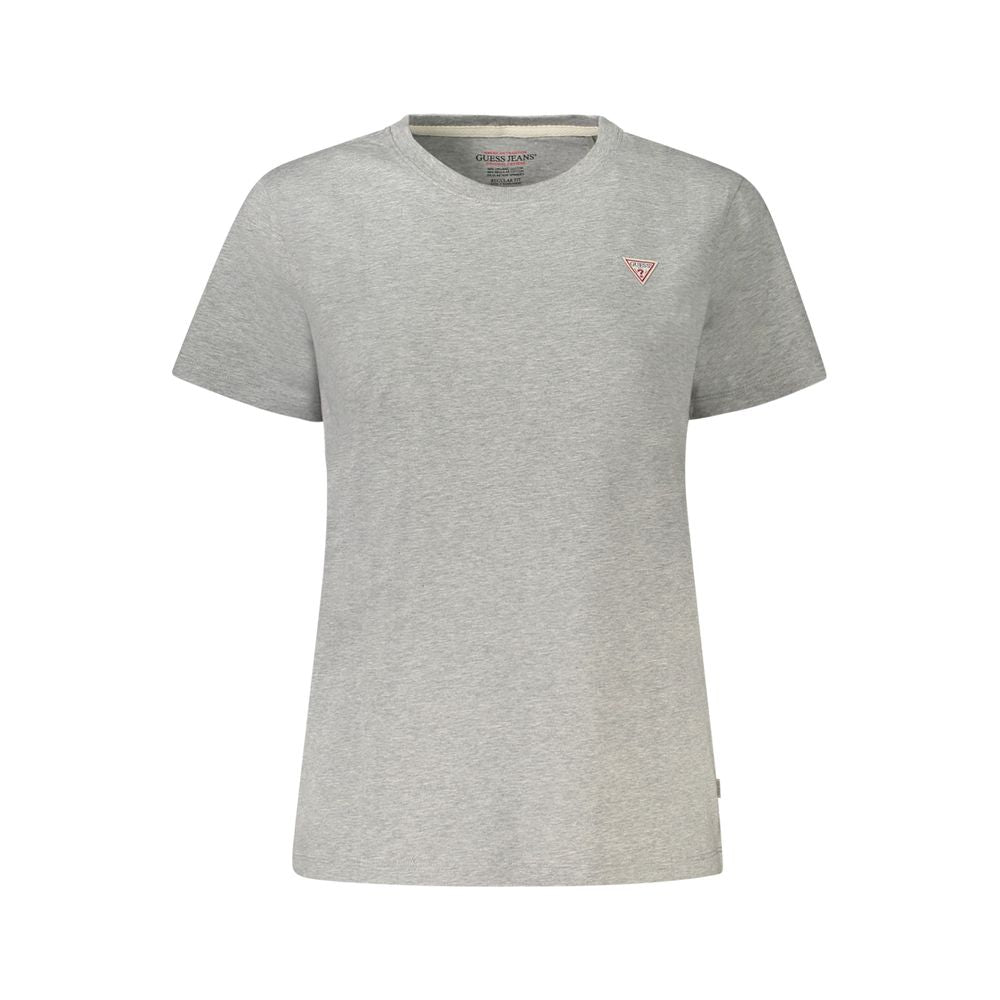 Gray Cotton Women T-Shirt