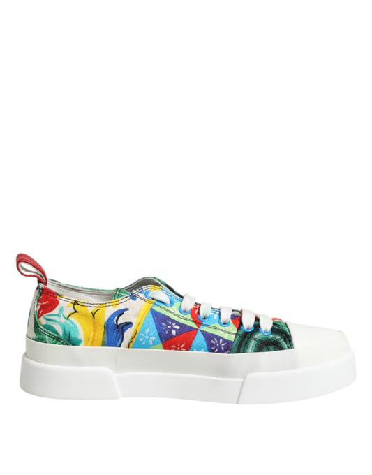 Multicolor Patchwork Low Top Sneakers Shoes