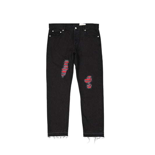 Black Cotton Jeans Denim