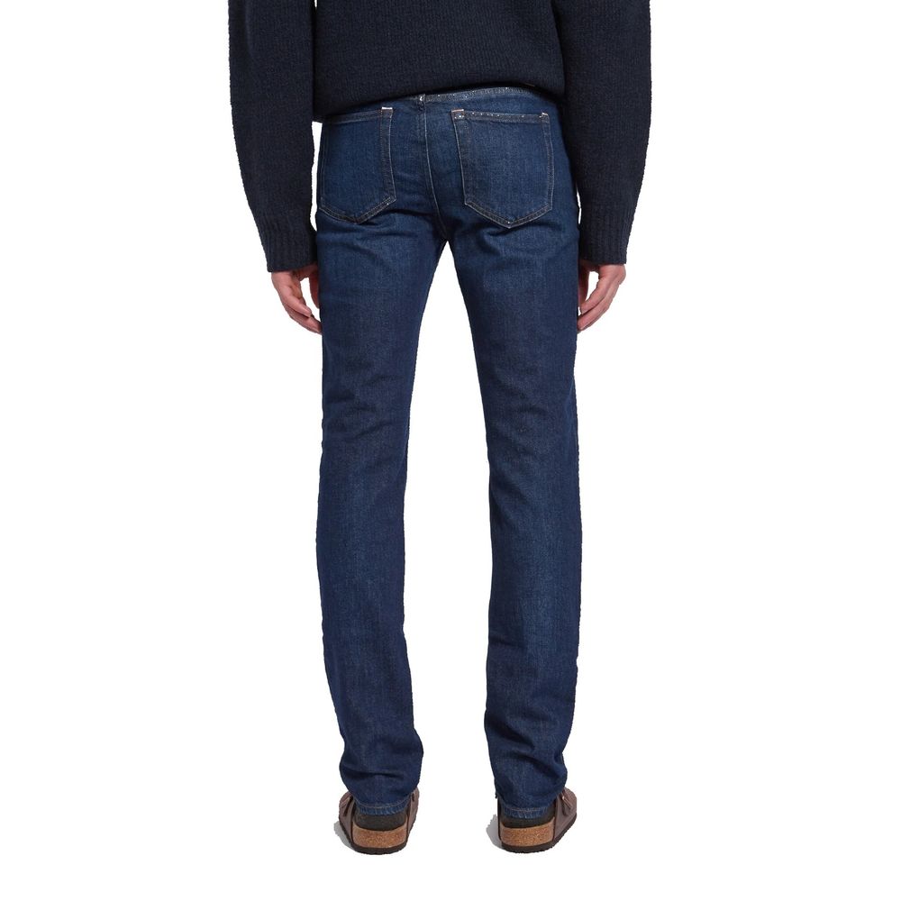 Blå Konst Cotton Denim Jeans