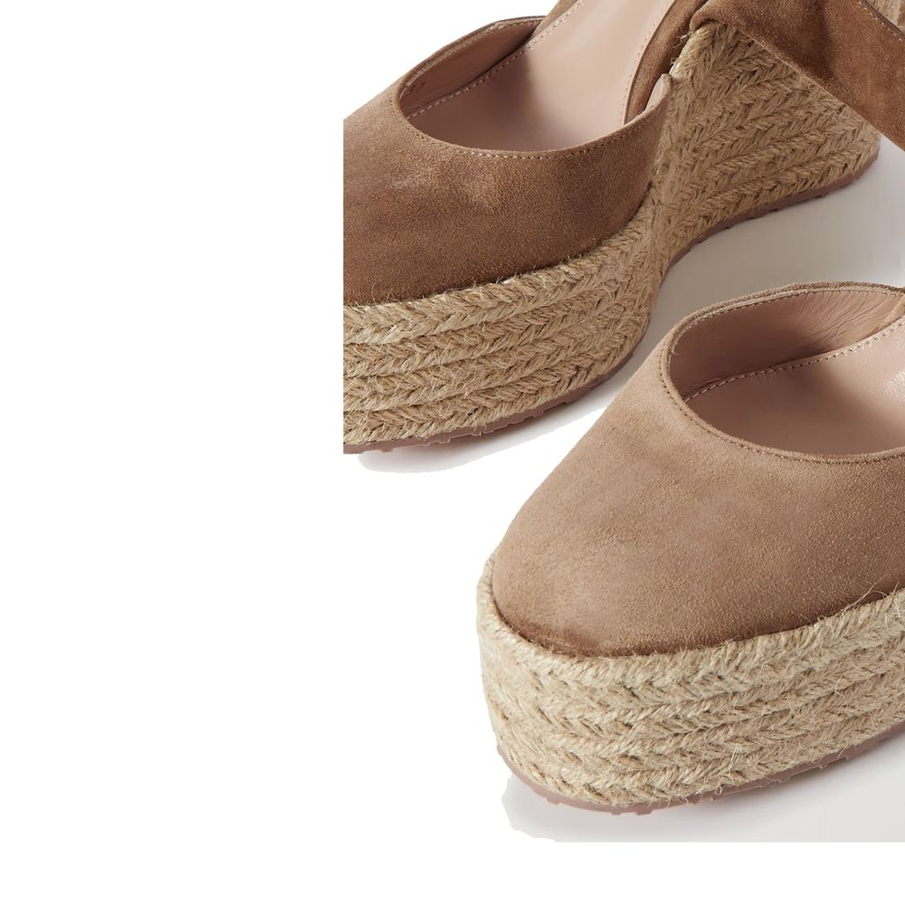 Suede Wedge Espadrilles