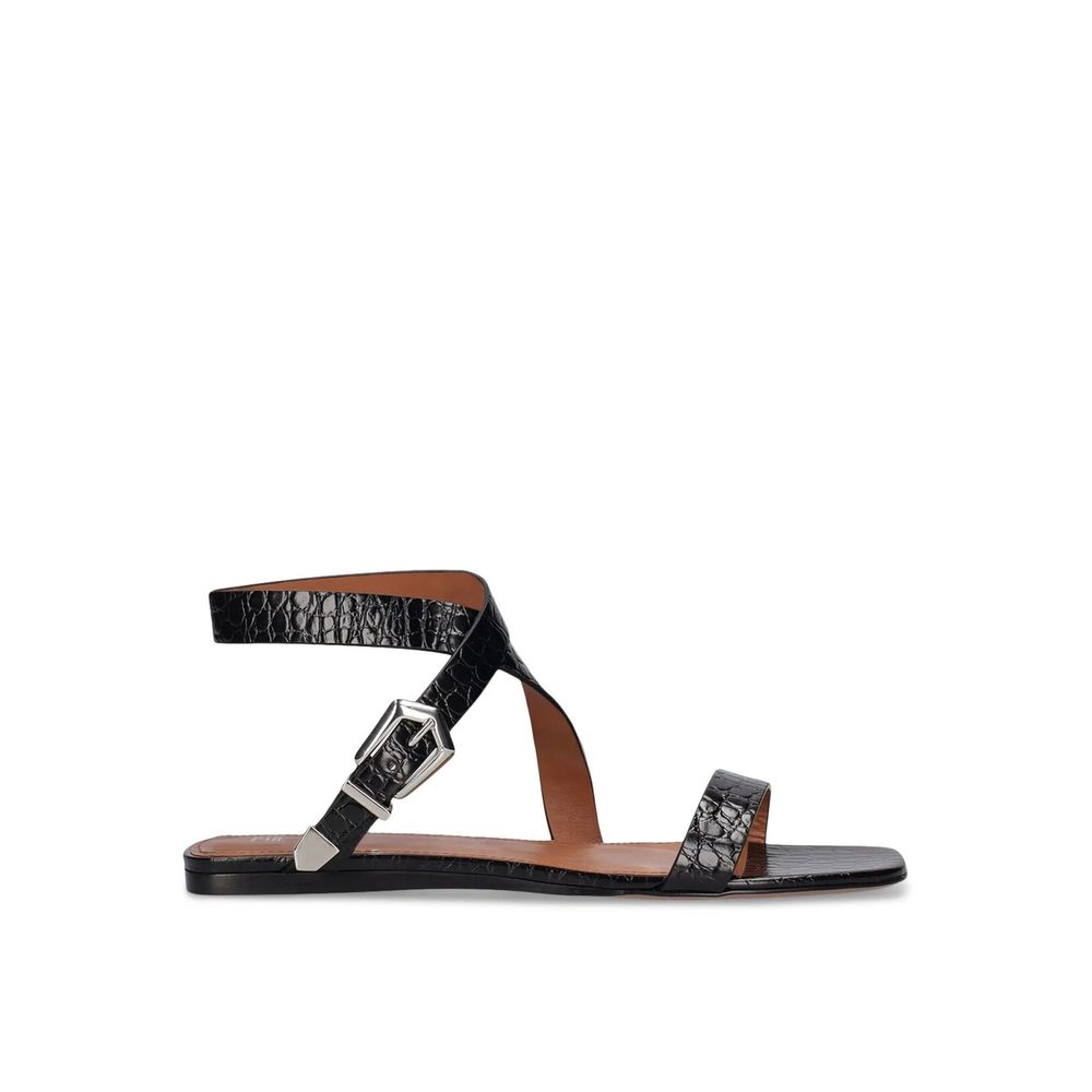 Lauren Croco Flat Sandals