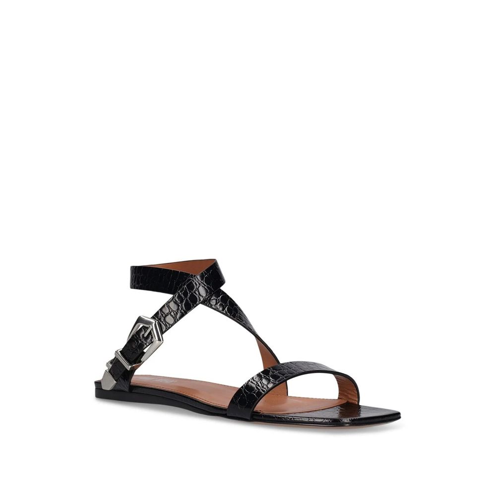 Lauren Croco Flat Sandals