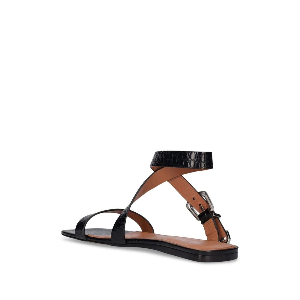 Lauren Croco Flat Sandals