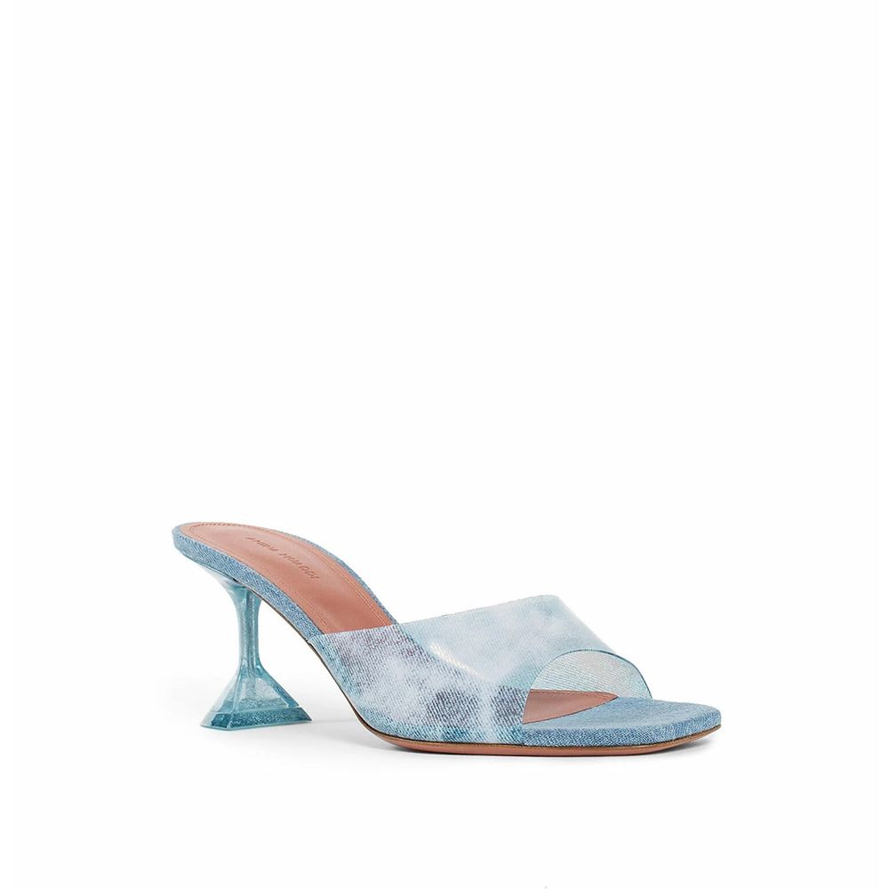 Lupita Glass Pvc Denim Mules