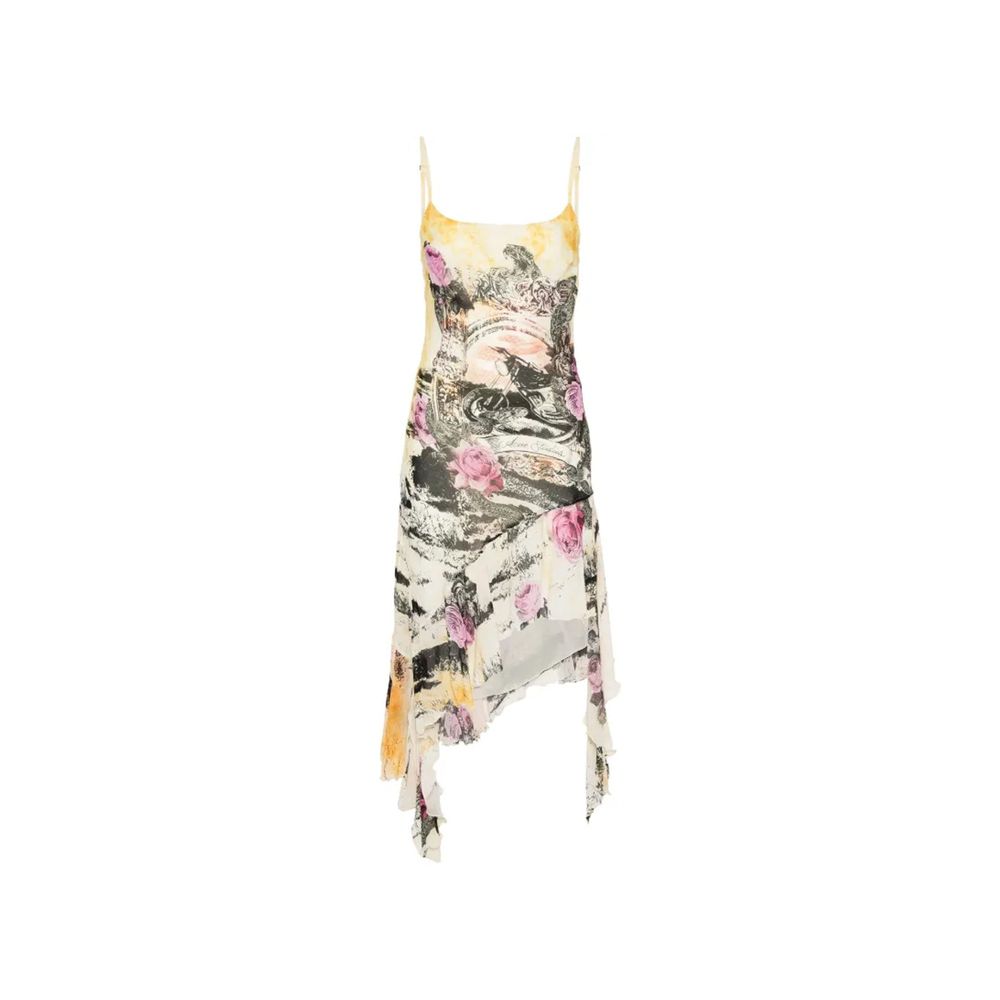 Printed Crepe Dress