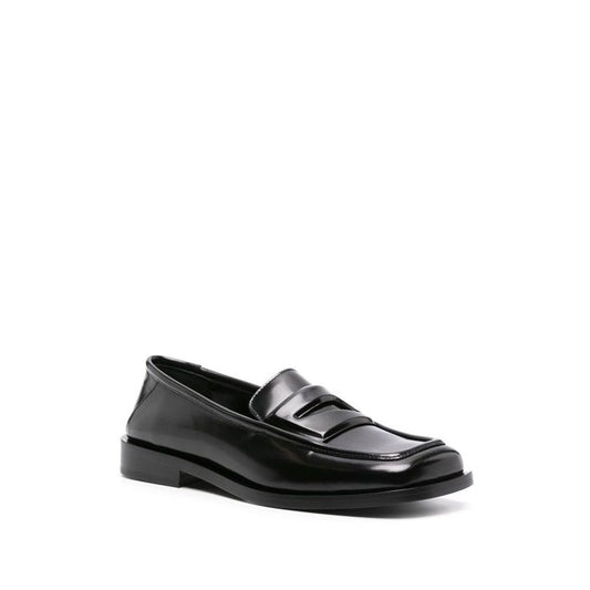 Black Calfskin Slip-On Loafers