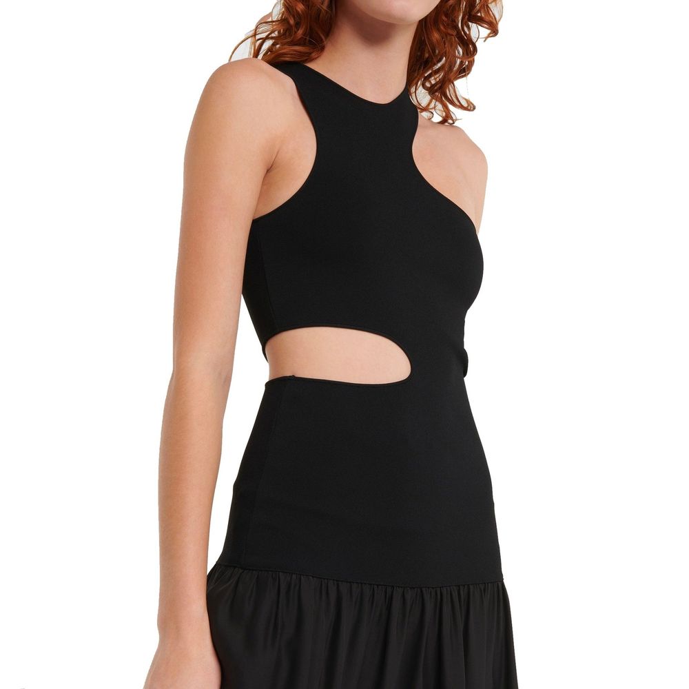 Silk Cut-Out Maxi Dress
